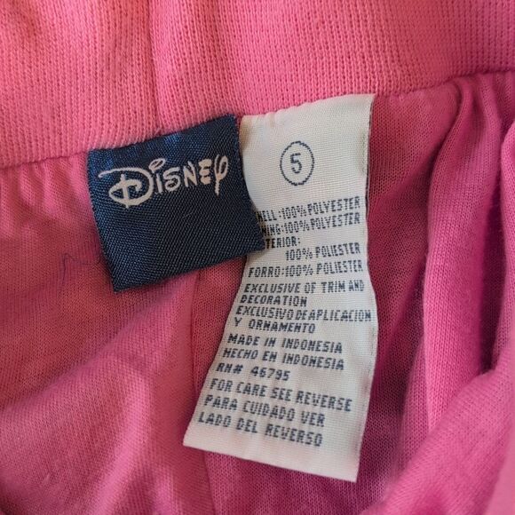 Disney Vintage girls pink windbreaker pants size 5 - Picture 3 of 5